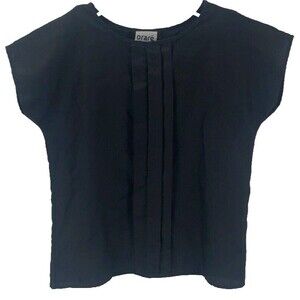 Vintage Orare Black  Blouse Vest Women's Size 10   Made in the USA